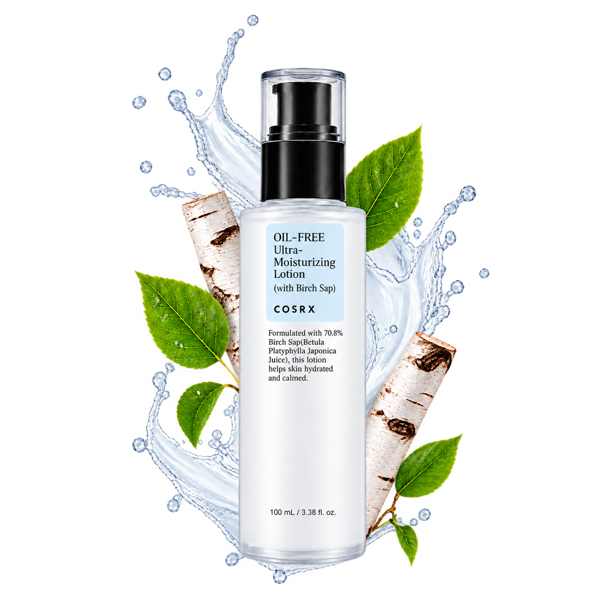 COSRX Oil-Free Ultra-Moisturizing Lotion com Birch Sap — Loção Facial 100 ml