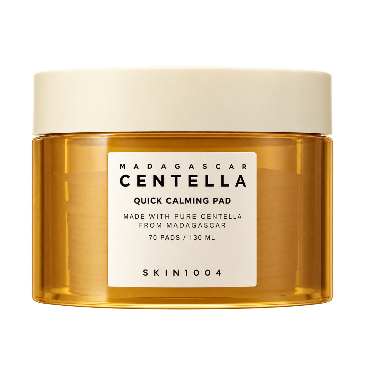 SKIN1004 Madagascar Centella Quick Calming Pad — 70 Discos / 130 ml — imagem 1