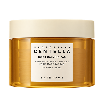 SKIN1004 Madagascar Centella Quick Calming Pad — 70 Discos / 130 ml — imagem 1