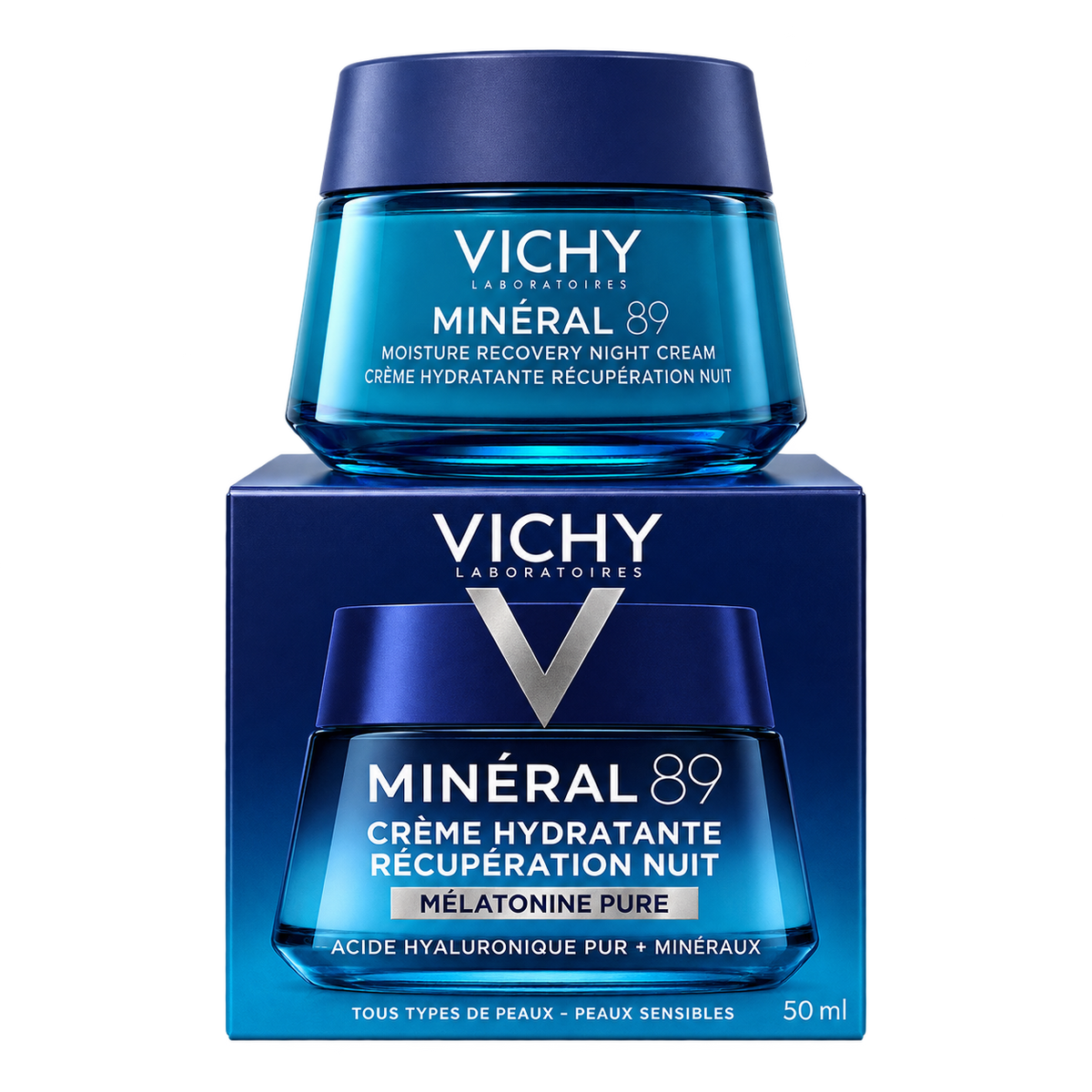 Vichy Minéral 89 — Creme Hidratante Facial Noturno