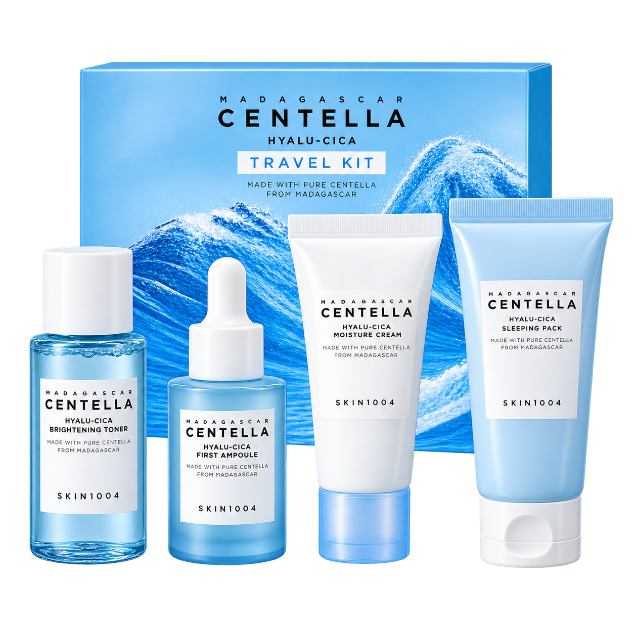 SKIN1004 Centella Hyalu-Cica Travel Kit – Kit Facial 4 Peças