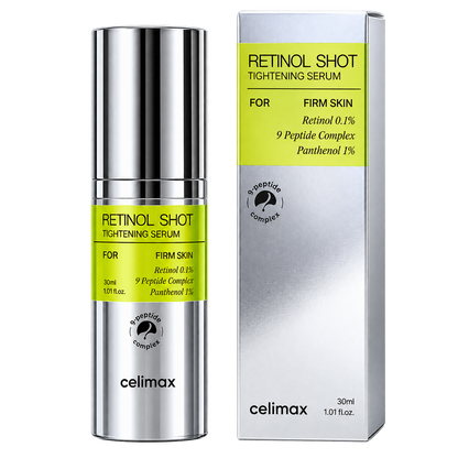 Celimax The Vita-A Retinol Shot Tightening Serum 30 ml — embalagem e produto