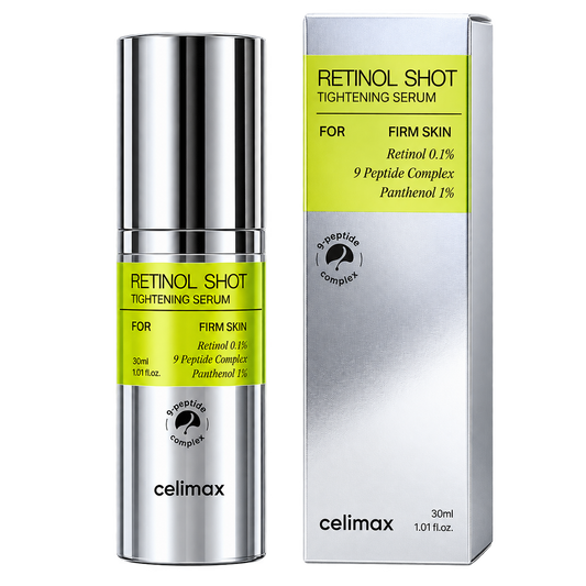 Celimax The Vita-A Retinol Shot Tightening Serum 30 ml — embalagem e produto