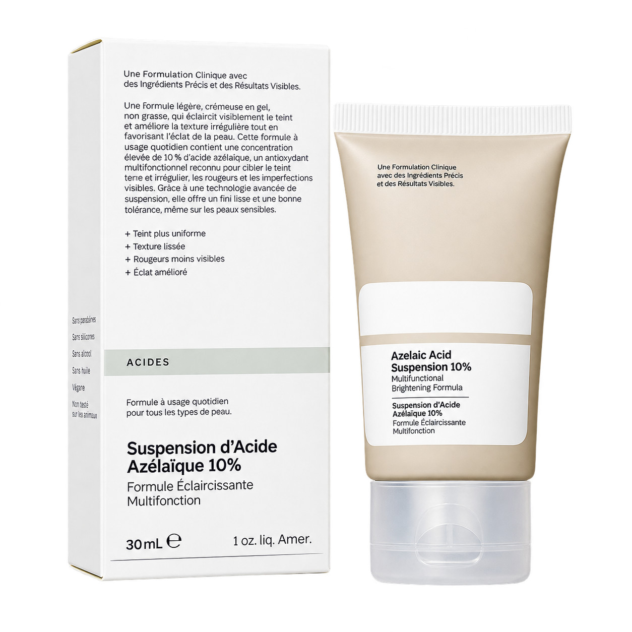 The Ordinary Azelaic Acid Suspension 10% 30ml – Creme Facial para Uniformizar o Tom e Melhorar a Textura da Pele
