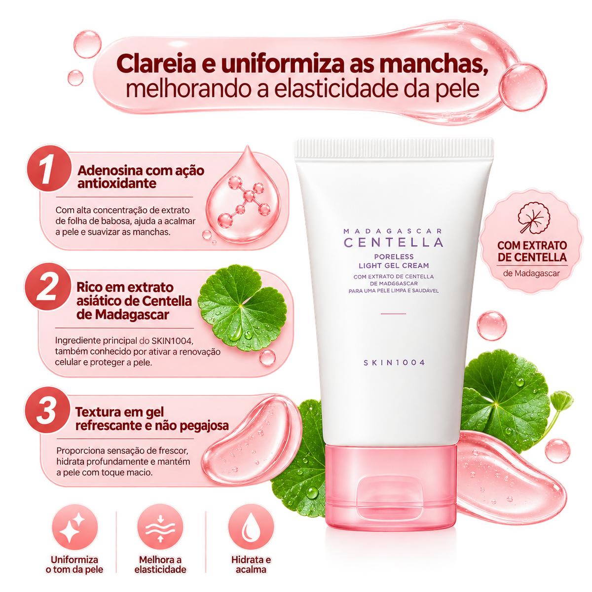 SKIN1004 Poremizing Light Gel Cream — Gel Hidratante Facial 75 ml